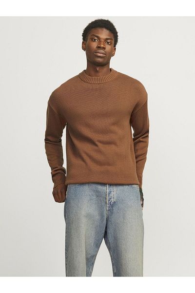 Jack & Jones Strickpullover mit Rundhals Einfarbig Strickpullover mit Rundhals