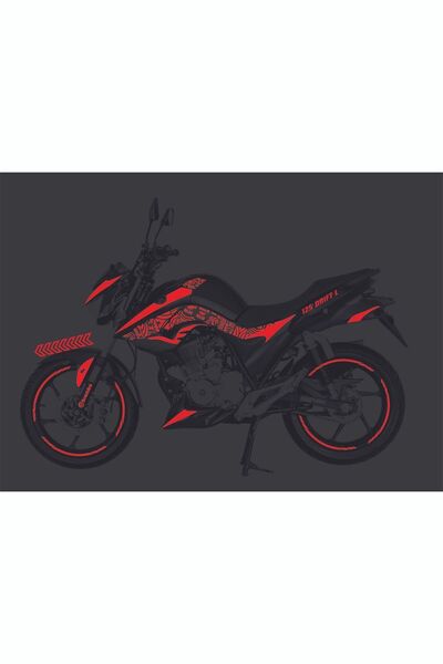 Mondial Drift L Sticker Seti Reflektif Kırmızı