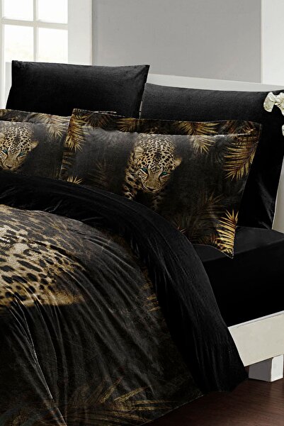 PerlaSera Design personalizat 3D - Set de lenjerie de pat dublu din satin de bumbac, Lepoar