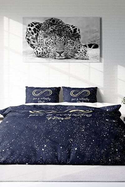 PerlaSera Love Is Everything - Двоспальний комплект постільної білизни, щільно тканий бавовняний сатин, спеціальний 3D-дизайн