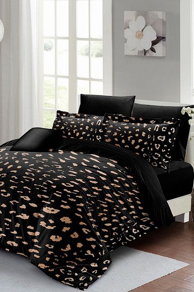 PerlaSera 3D Custom Design - Double Duvet Cover Set, Tightly Woven Cotton Satin, Animal Design