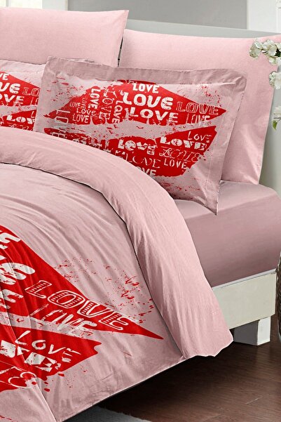 PerlaSera 3D Custom Design for Valentine's Day - Double Duvet Cover Set, Tightly Woven Cotton Satin