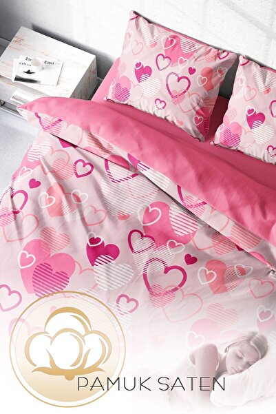 PerlaSera 3D Custom Design for Valentine's Day - Double Duvet Cover Set, Tight Woven Cotton Satin X