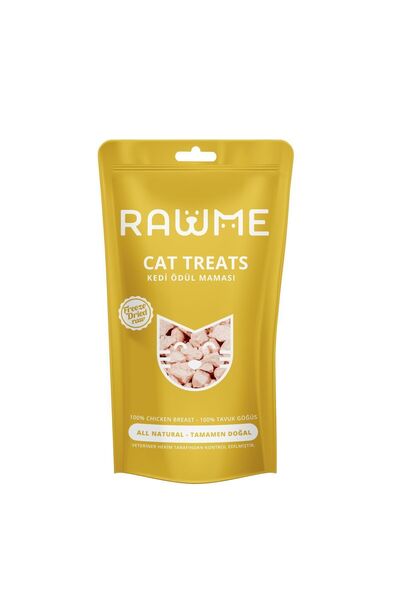 Rawme Dondurularak Kurutulmuş Çiğ Tavuk Göğüs %100 Doğal