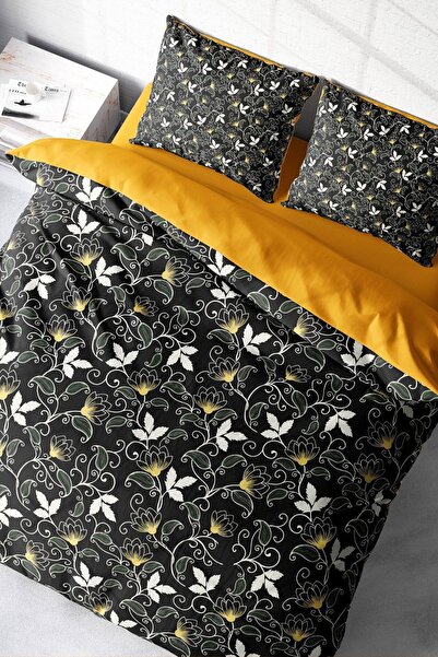 MonoHome Σετ Παπλωματοθήκης Βαμβακερό Σατέν Διπλό 3D Digital Serenity Naturel