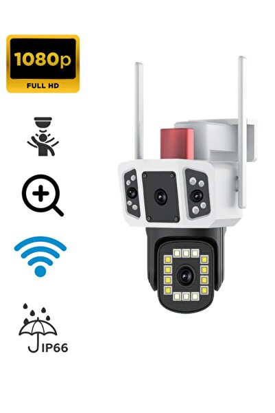 ATAsoft ELEKTRONİK Since 2021 4 Mp Hd Ip Kamera Wifi Özellikli Hareket Takipli Gece Sensörlü Çift Lensli Güvenlik Kamerası Blm53