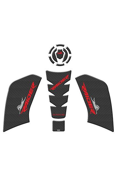 gogo premium TVS RAIDER 125 2023 - 2024 UYUMLU TANK PAD SET 002
