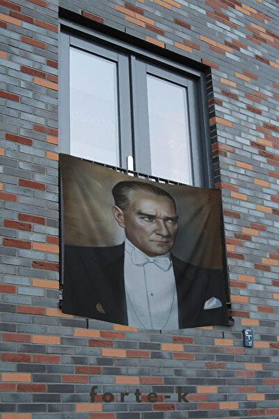 Fortek Home Husă pentru husă cu imprimare digitală Atatürk Gazi Mustafa Kemal - Steag