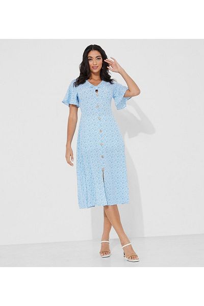 Aila Multi-color Women's Midi dress