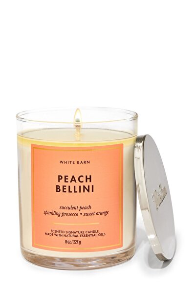 Bath & Body Works Peach Bellini Orta Boy Mum 227 g