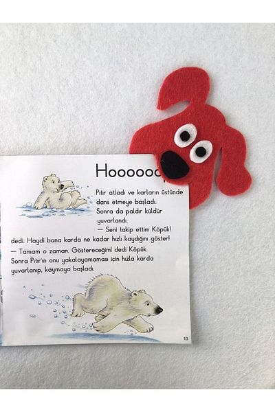 Aydede Oyunevi 4 Pcs Dog Bookmark Transcript Gift Primary School Bulk Students Gifts