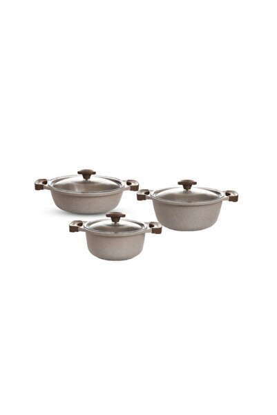 ThermoAD Graneu Pot Set - Karnıyarık 26 Cm, Deep 20Cmand 24 Cm