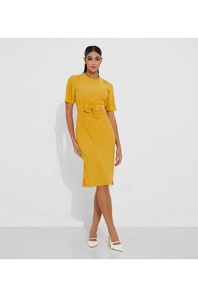 Aila Yellow Women's Short dress