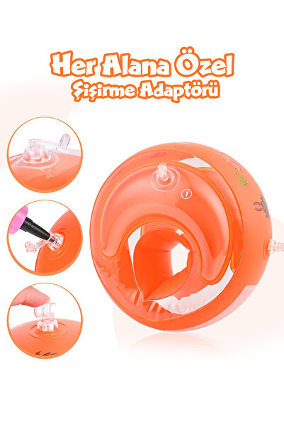Circle Toys Yüzme Yardımcısı Şişme Deniz Kolluğu 3-14 Yaş 18-38 Kg