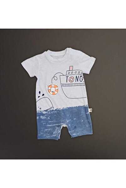 Tongs Baby Tongs Baby Boy Ship Jumpsuit Blue