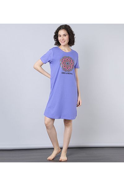 Aila Women's Sleepwear Violet Dress