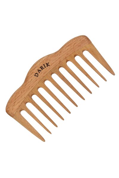 DARIK Beech Wood Quality Wooden Comb, Model 6 (Bag Type)