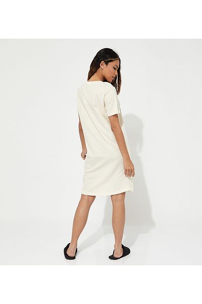 Aila Women's Sleepwear Ivory Dress