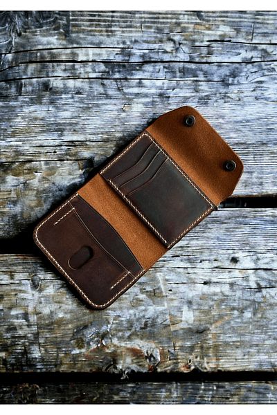 Safir Leather Θήκη για πορτοφόλι Big Italian Tan Δερμάτινη