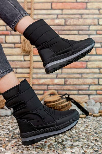 Riccon Černé unisex boty do sněhu0012802