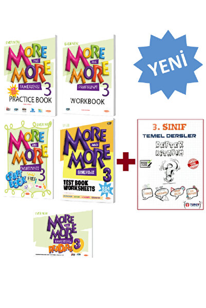 Kurmay More And More 3. Sınıf Set Yeni Baskı + Tüm Dersler Defter Ilave