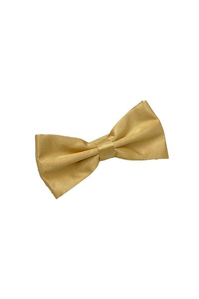Brianze Ecru Satin Bow Tie - Solid Color