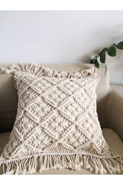 makrameatolyesi Makrome Kırlent Kılıfı