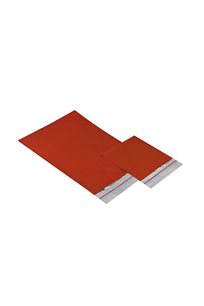 Dekals 50 Adet Bantlı Küçük Boy Kırmızı Hediye Paketi Küçük Metalize Kırmızı Hediye Poşeti 10X12