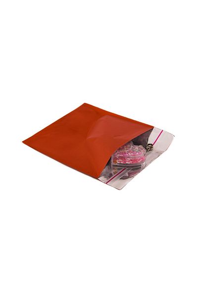 Dekals 50 Pieces Red Metallized Gift Bag - Small Size, With Tape, 10X12