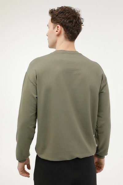 lumberjack Ανδρικό φούτερ - Sn75 Bsc C Neck Sw 3Pr Khaki φούτερ
