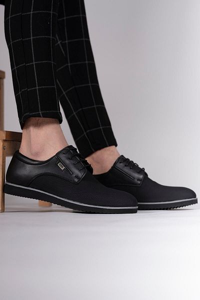 Riccon Black Printed Men's Casual Shoes0012682