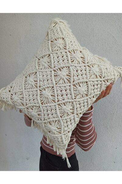 makrameatolyesi Makrome Kırlent Kılıfı