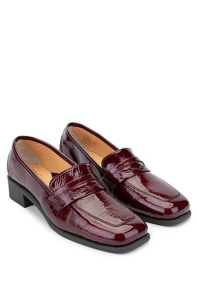 RELAX ANATOMIC Genuine Leather Claret Red Women's Comfort Shoes