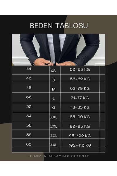 leonmen Italian Style Double-breasted Suit Slim Fit Slim Fit Jacket Trousers