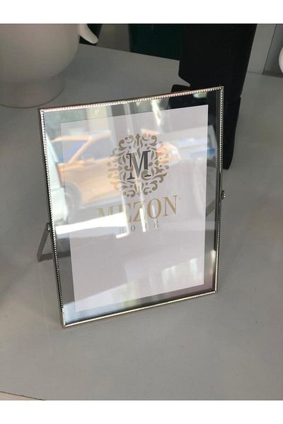 selin dekor 15x20cm Silver Embroidered Frame