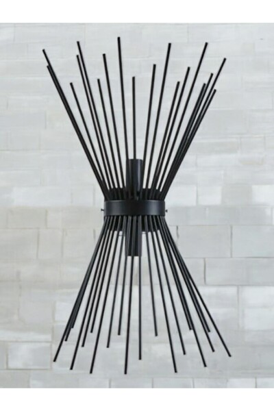 Kitchen Queen Home Küçük Kirpi Retro Rustik Metal  Siyah Duvar Aplik