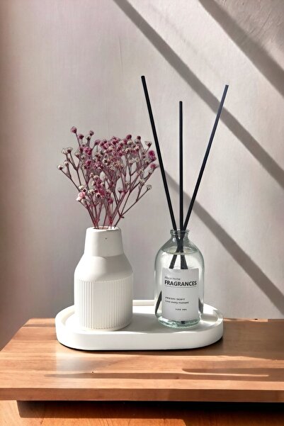 ALLEZA HOME Dekoratif Iskandinav Tarz Kuru Çiçek Pampas Vazosu Fresh Soft Oda...