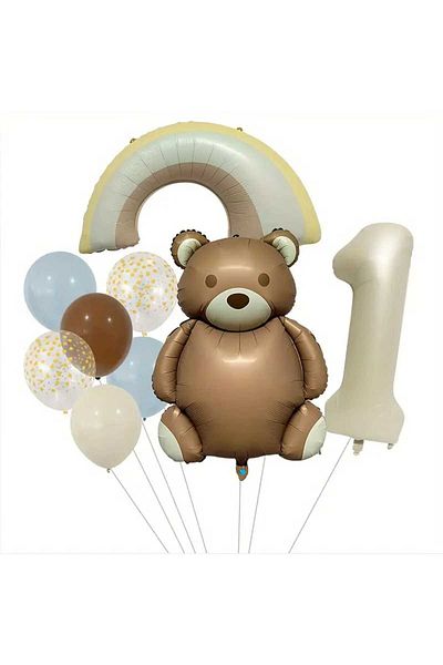 DÜVENCİ TİCARET Age Balloon Set -RETROColor, Sober Folly
