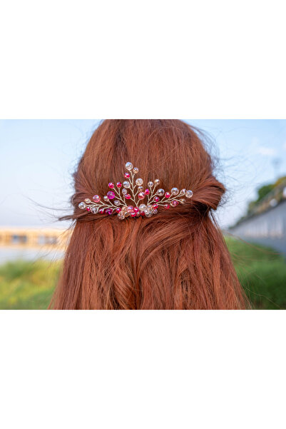 Handmade Catarame roz cu pieptene - Catarame pentru mireasa, logodna si henna