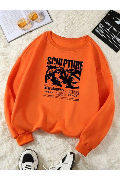 BENROMA Φούτερ Unisex Oversize - Sculpture Printed, Crew Neck