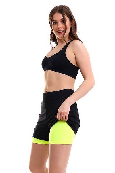 winmoda Colanți damă Pantaloni scurți plasă