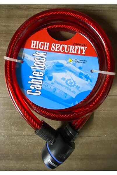 Genel Markalar Cable Lock 15x1500 Mm Bisiklet Ve Motor Kilidi
