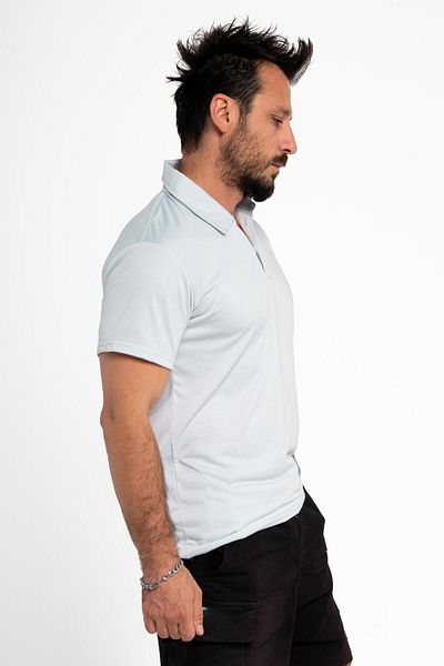 MAXI DRY Tricou cu gât polo pentru bărbați - transpirație excesivă, rezistentă la umiditate, strat dublu