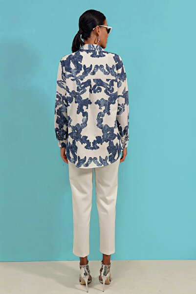 Bigdart 3900 Oversize Long Basic Shirt - D.dark blue