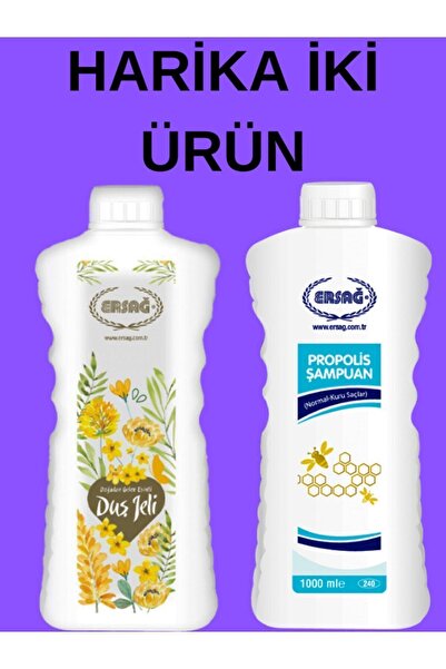 Ersağ Kuru Saçlar Için Propolisli Şampuan Ve Duş Jeli