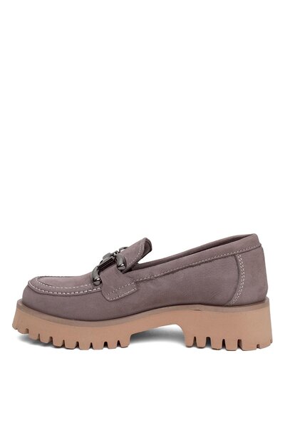 Mammamia D24KA-3175 Γυναικεία παπούτσια Mink Casual Nubuck από γνήσιο δέρμα