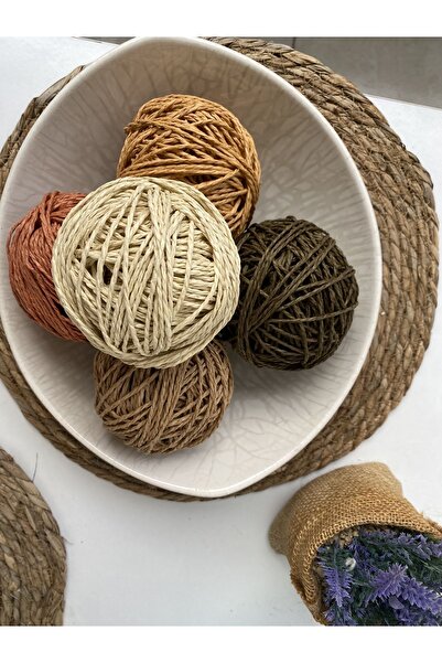 Mai Handmade Kağıt ip / 5 renk herbiri 50gr sarılmış Kağıt ip set + Kağıt ip yumuşatıcı sprey