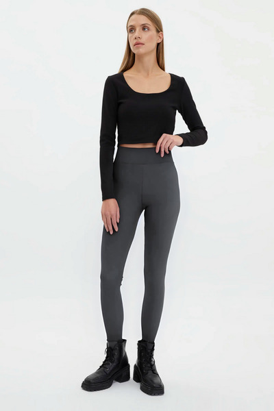 YAKAMEL Visok struk Sa likrom Oblikuje figuru Ženske tajice - Trend Jednobojn...