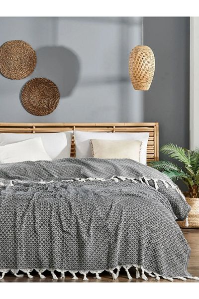 Suvida Aria Cotton Double Pique Set - Geometric Patterned Pique Set for 2 People