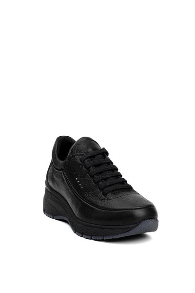 Mammamia D24KA-3535 Pantofi casual de damă din piele naturală nubuc neagră